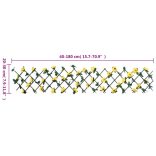 sárga bővíthető műborostyánrács 180 x 20 cm
