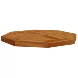 tömör tíkfa nyolcszögletű asztallap 40 x 40 x 2,5 cm