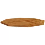 tömör tíkfa nyolcszögletű asztallap 80 x 80 x 2,5 cm