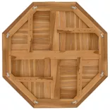 tömör tíkfa nyolcszögletű asztallap 80 x 80 x 2,5 cm