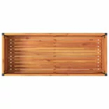 tömör akácfa és acél kerti virágtartó polccal 110 x 45 x 80 cm