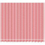 piros és fehér csíkos pótszövet napellenzőhöz 3 x 2,5 m