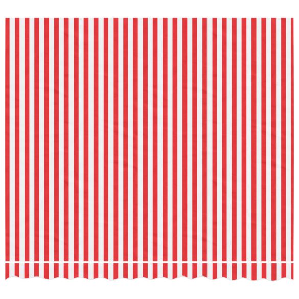 piros és fehér csíkos pótszövet napellenzőhöz 3 x 2,5 m