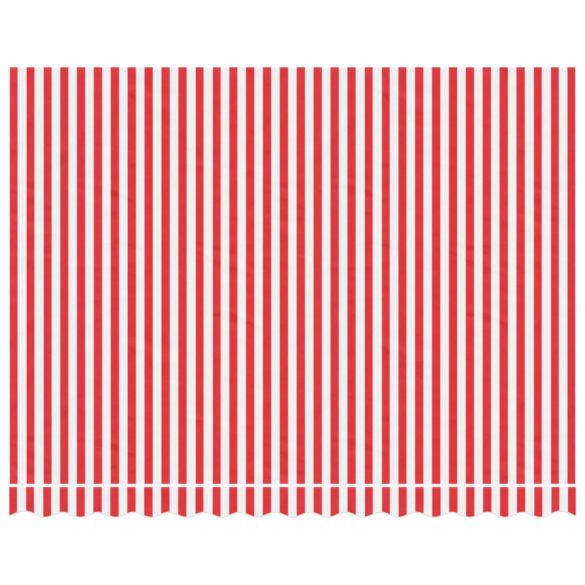 piros és fehér csíkos pótszövet napellenzőhöz 3,5x2,5 m