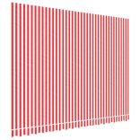 piros és fehér csíkos pótszövet napellenzőhöz 4x3 m