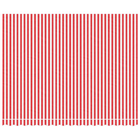 piros és fehér csíkos pótszövet napellenzőhöz 4x3 m