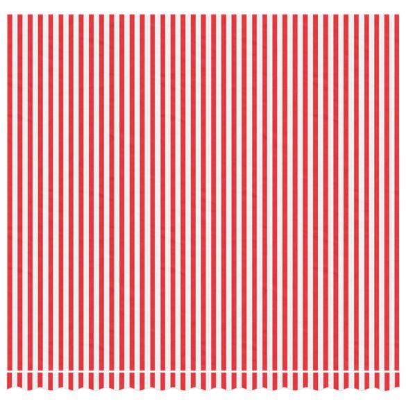 piros és fehér csíkos pótszövet napellenzőhöz 4x3,5 m