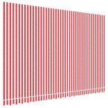 piros és fehér csíkos pótszövet napellenzőhöz 4,5x3 m
