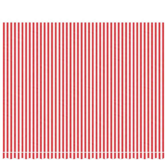 piros és fehér csíkos pótszövet napellenzőhöz 4,5x3,5 m