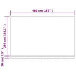 piros és fehér csíkos pótszövet napellenzőhöz 5x3 m