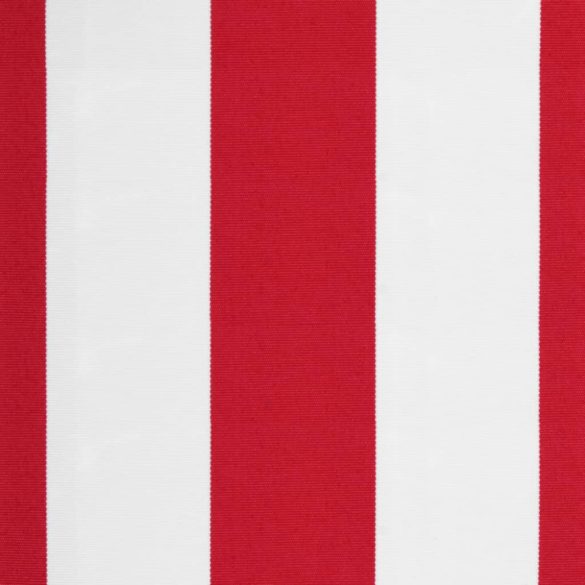 piros és fehér csíkos pótszövet napellenzőhöz 5x3,5 m