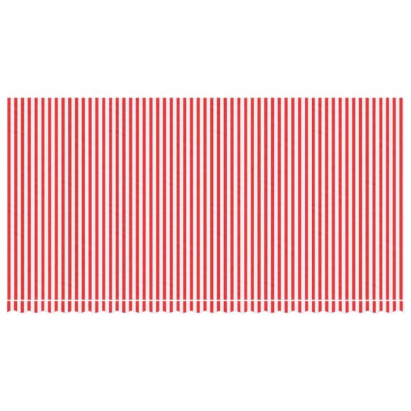 piros és fehér csíkos pótszövet napellenzőhöz 6x3 m