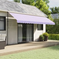   kék és fehér csíkos pótszövet napellenzőszegélyhez 5 m