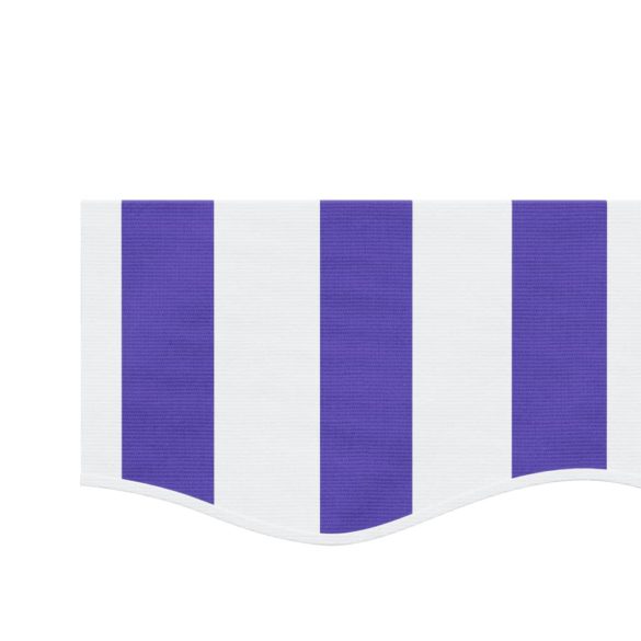 kék és fehér csíkos pótszövet napellenzőszegélyhez 6 m