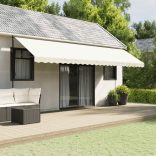 krémszínű csíkos pótszövet napellenzőszegélyhez 6 m