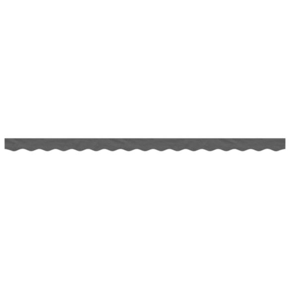 antracitszürke csíkos pótszövet napellenzőszegélyhez 4 m