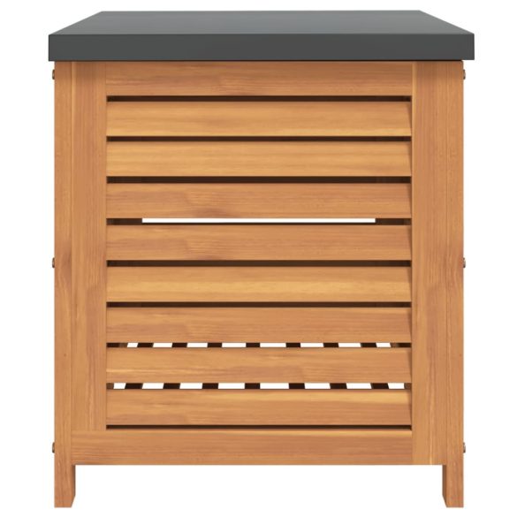 tömör eukaliptuszfa kerti tárolóláda 60 x 50 x 55 cm