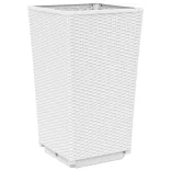 2 db fehér polipropilén kerti ültetőláda 32,5 x 32,5 x 57 cm