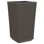 2 db barna polipropilén kerti ültetőláda 32,5 x 32,5 x 57 cm