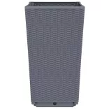 4 db kékszürke polipropilén kerti ültetőláda 32,5 x 32,5 x 57 cm
