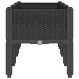 fekete PP rácsos kerti ültetőláda 120 x 40 x 42 cm