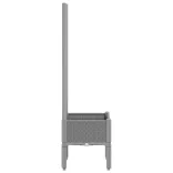 világosszürke PP rácsos kerti ültetőláda 40 x 40 x 142 cm