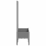 világosszürke PP rácsos kerti ültetőláda 80 x 40 x 142 cm
