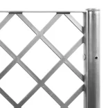 világosszürke PP rácsos kerti ültetőláda 80 x 40 x 142 cm