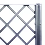 kékszürke PP rácsos kerti ültetőláda 160 x 120 x 142 cm