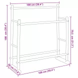 bambusz ruhatartó állvány 100 x 30 x 100 cm