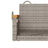 szürke polyrattan hintapad 63 x 62 x 40 cm