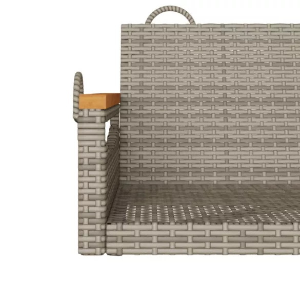 szürke polyrattan hintapad 63 x 62 x 40 cm