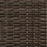 barna polyrattan napozóágy párnával