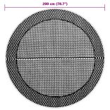 kültéri szőnyeg ARAKIL szürke Ø200 cm PP