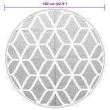 kültéri szőnyeg ARAKIL szürke Ø160 cm PP