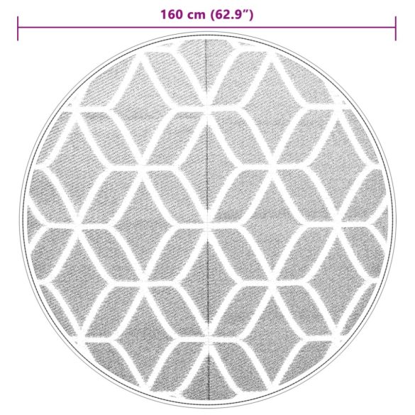kültéri szőnyeg ARAKIL szürke Ø160 cm PP