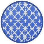 kültéri szőnyeg ARAKIL kék és fehér Ø200 cm PP