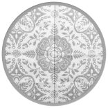 kültéri szőnyeg ARAKIL világosszürke Ø120 cm PP