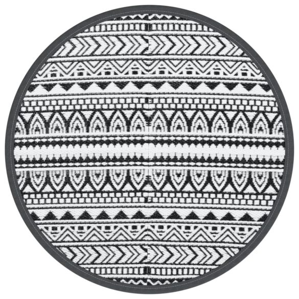 kültéri szőnyeg ARAKIL fekete Ø120 cm PP