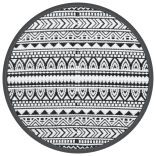 kültéri szőnyeg ARAKIL fekete Ø160 cm PP