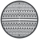 kültéri szőnyeg ARAKIL fekete Ø200 cm PP