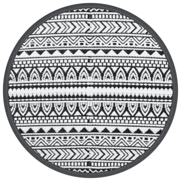 kültéri szőnyeg ARAKIL fekete Ø200 cm PP