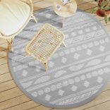 kültéri szőnyeg ARAKIL szürke Ø160 cm PP