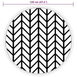 kültéri szőnyeg ARAKIL szürke Ø120 cm PP