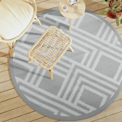 kültéri szőnyeg ARAKIL szürke Ø160 cm PP