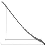 antracit szövet és acél feltekerhető napellenző 100 x 150 cm