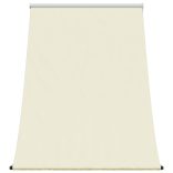 krémszínű szövet és acél feltekerhető napellenző 150 x 150 cm