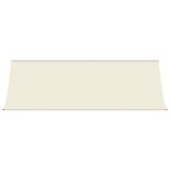 krémszínű szövet és acél feltekerhető napellenző 350 x 150 cm