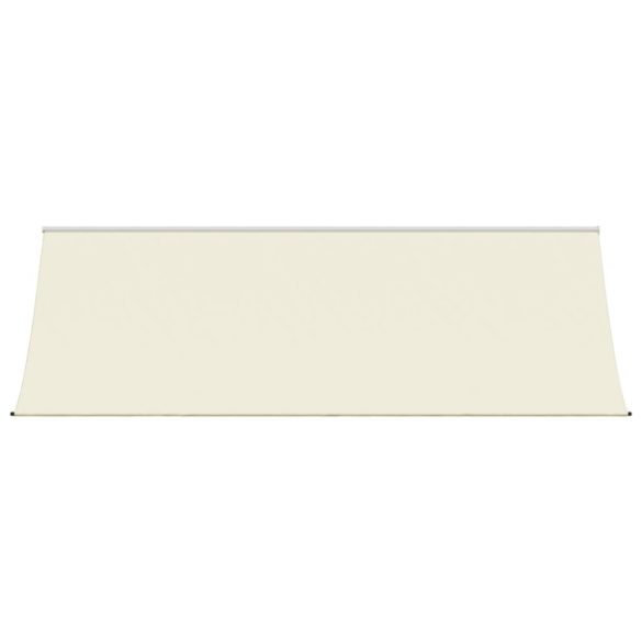 krémszínű szövet és acél feltekerhető napellenző 350 x 150 cm