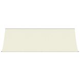 krémszínű szövet és acél feltekerhető napellenző 400 x 150 cm